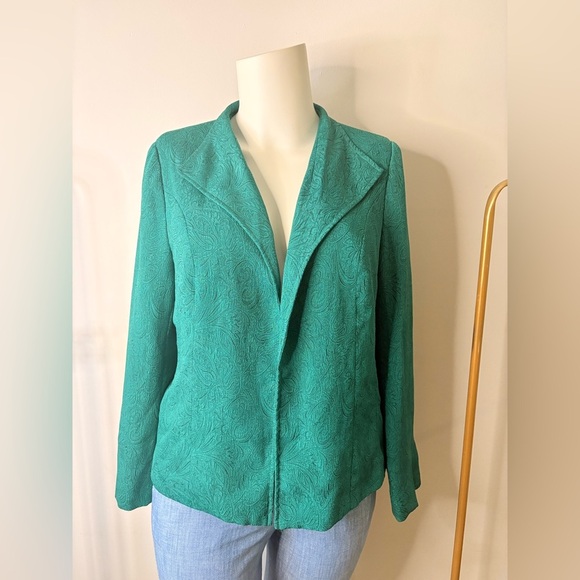 Kim Rogers Green Blazer Lightweight Suit Jacket - Picture 2 of 11